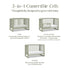 Namesake Nantucket 3-in-1 Convertible Crib with Toddler Bed Conversion Kit
