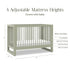 Namesake Nantucket 3-in-1 Convertible Crib with Toddler Bed Conversion Kit