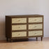 Namesake Marin with Cane 6 Drawer Dresser