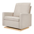 Babyletto Cali Pillowback Chair and a Half Glider in Eco-Performance Fabric | Water Repellent & Stain Resistant