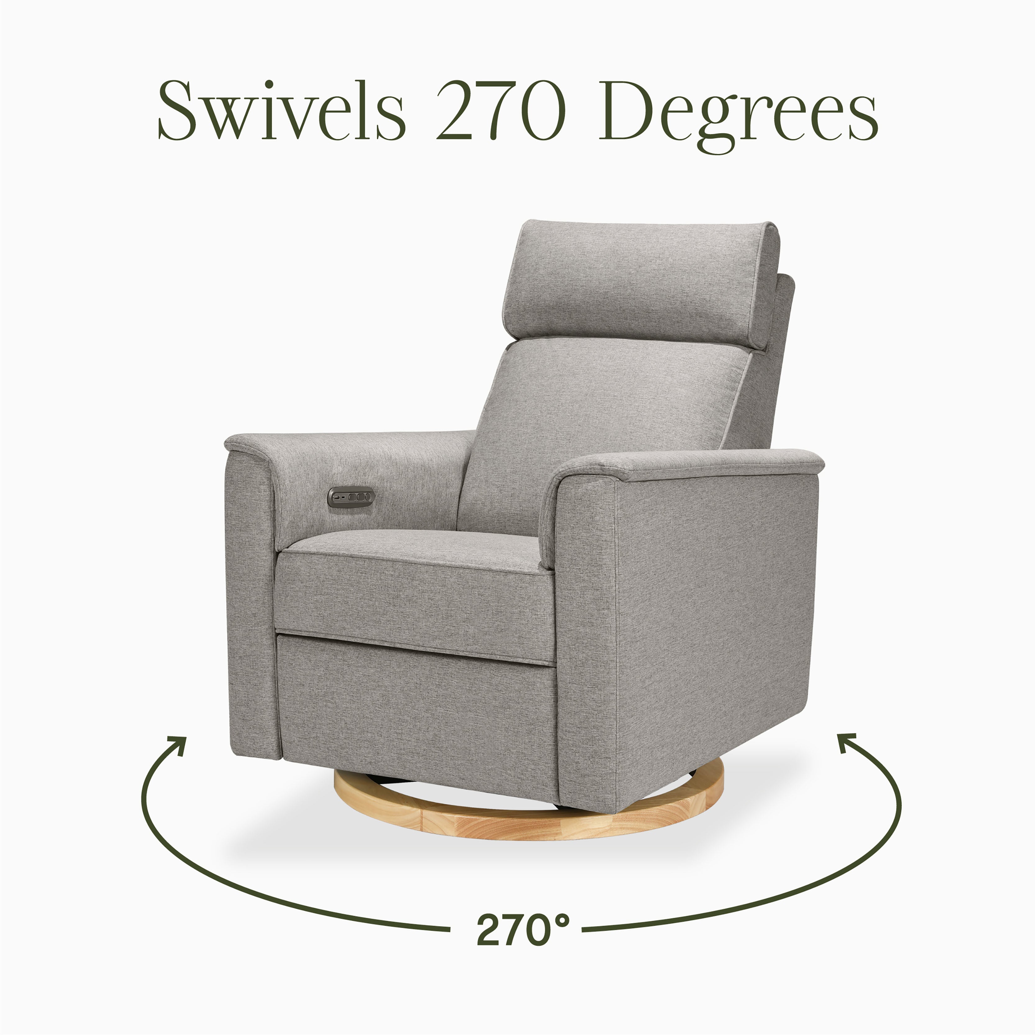 Monogram by Namesake Willa Plus Power Glider Recliner + Power Headrest