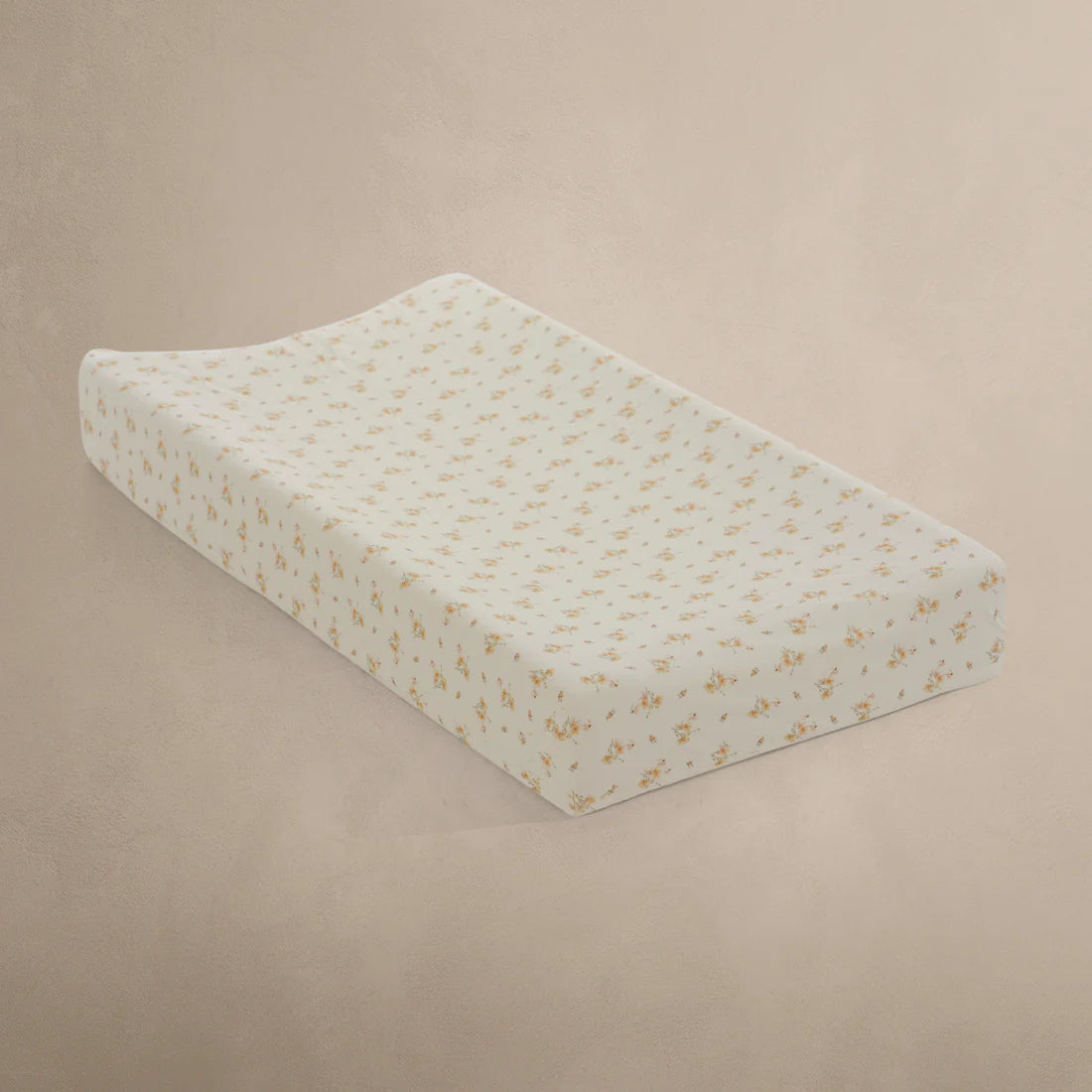 Oilo Organic Cotton Jersey Changing Pad Cover Dainty Floral