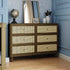 Namesake Marin with Cane 6 Drawer Dresser