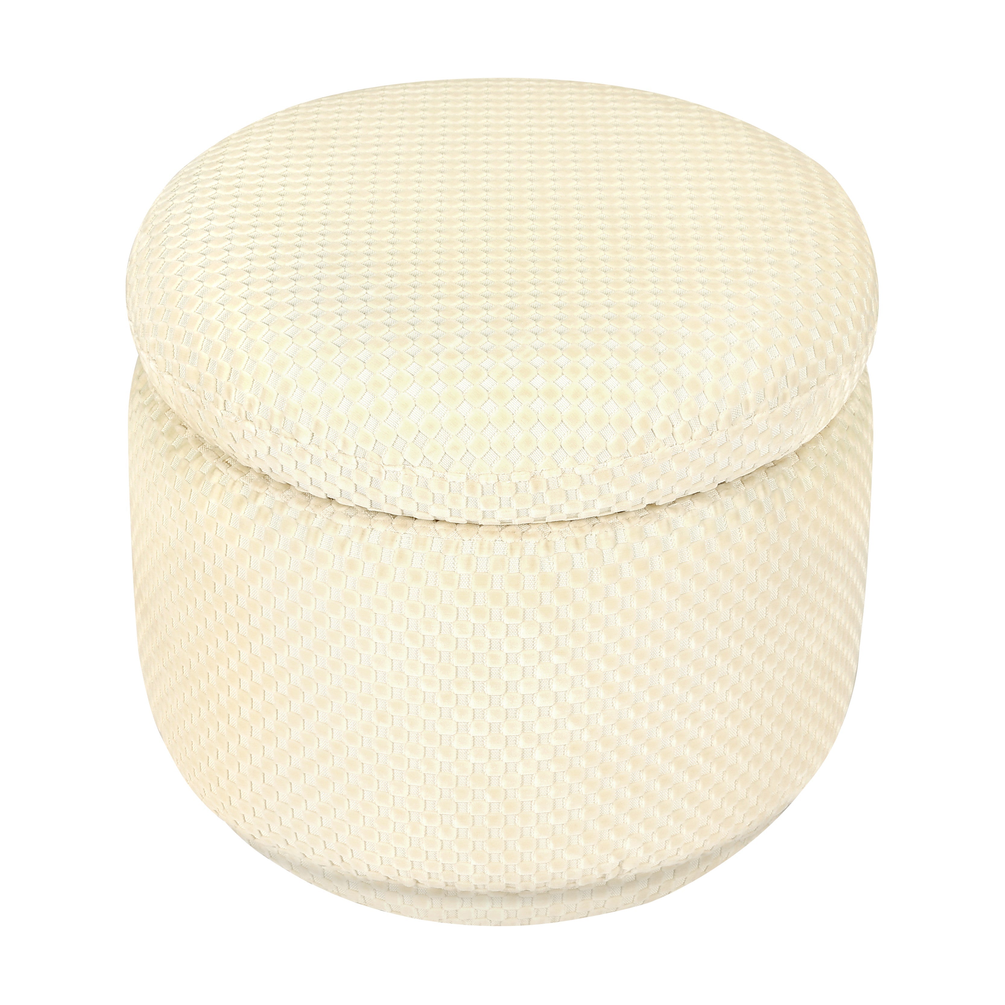 Babyletto Enoki Storage Ottoman in Velvet Checker