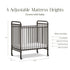 Namesake Abigail 3-in-1 Convertible Mini Crib