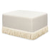 Namesake Crawford Gliding Ottoman | Boucle with Tassel Fringe