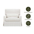 Namesake Crawford Pillowback Chair and a Half Comfort Swivel Glider
