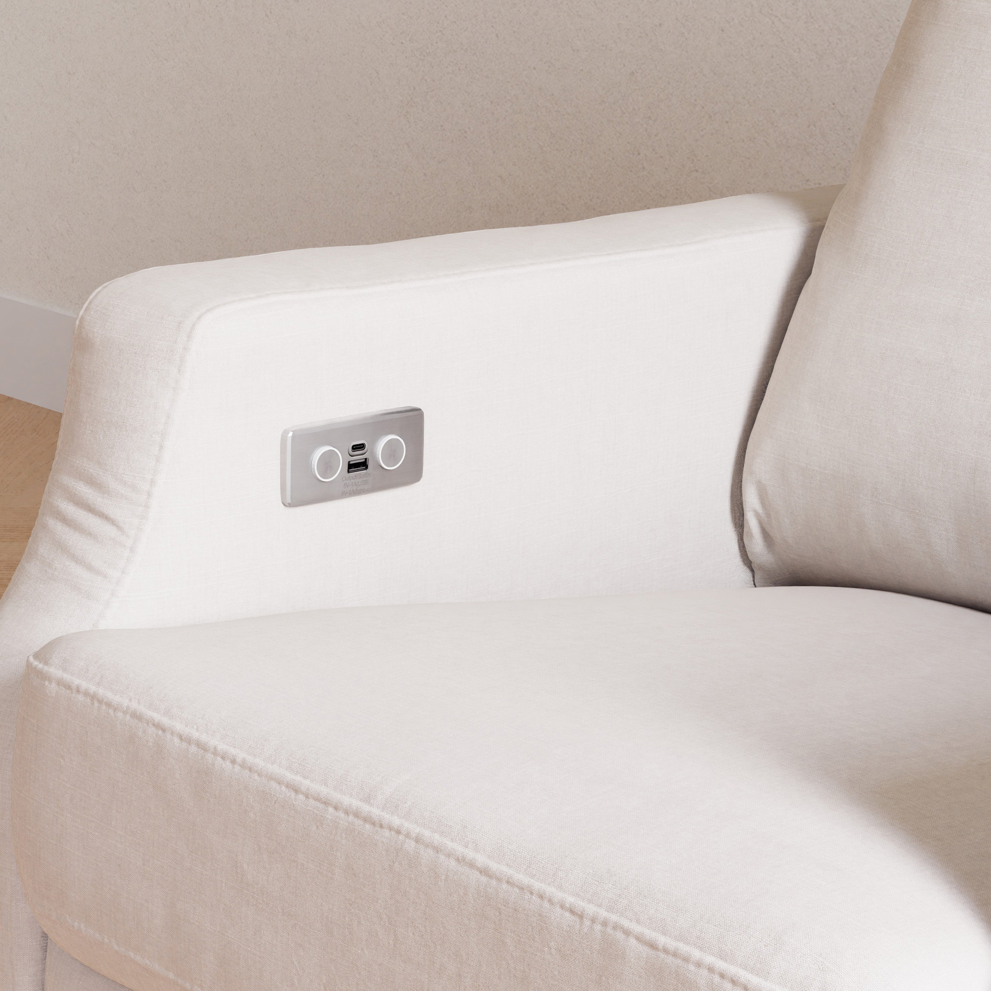 Namesake Crewe Electronic Recliner and Swivel Glider