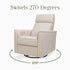 Monogram by Namesake Willa Plus Power Glider Recliner + Power Headrest