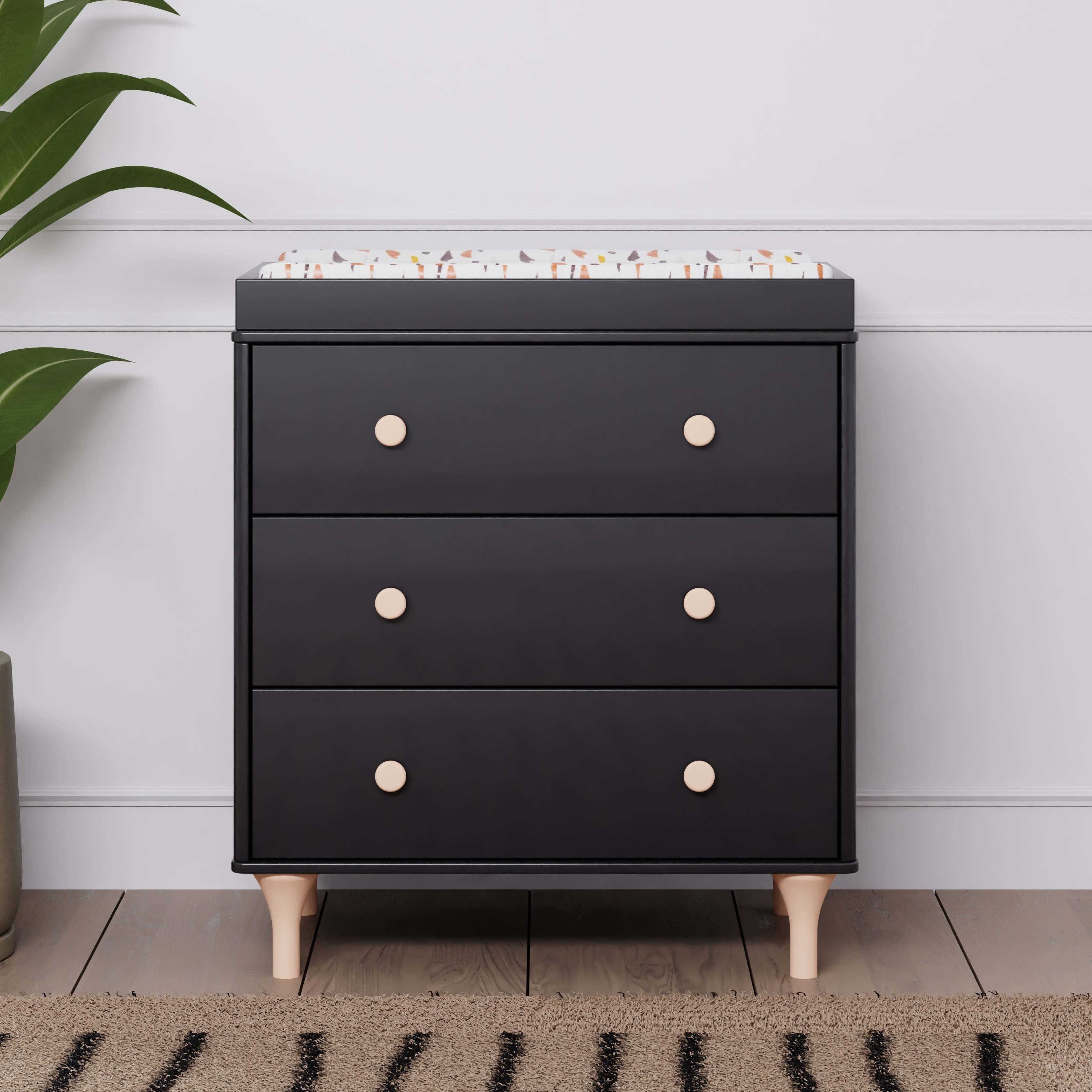 Babyletto Lolly 3-Drawer Changer Dresser with Removable Changing Tray Juvenile Shop Babyletto Lolly 3-Drawer Changer Dresser with Removable Changing Tray Juvenile Shop
