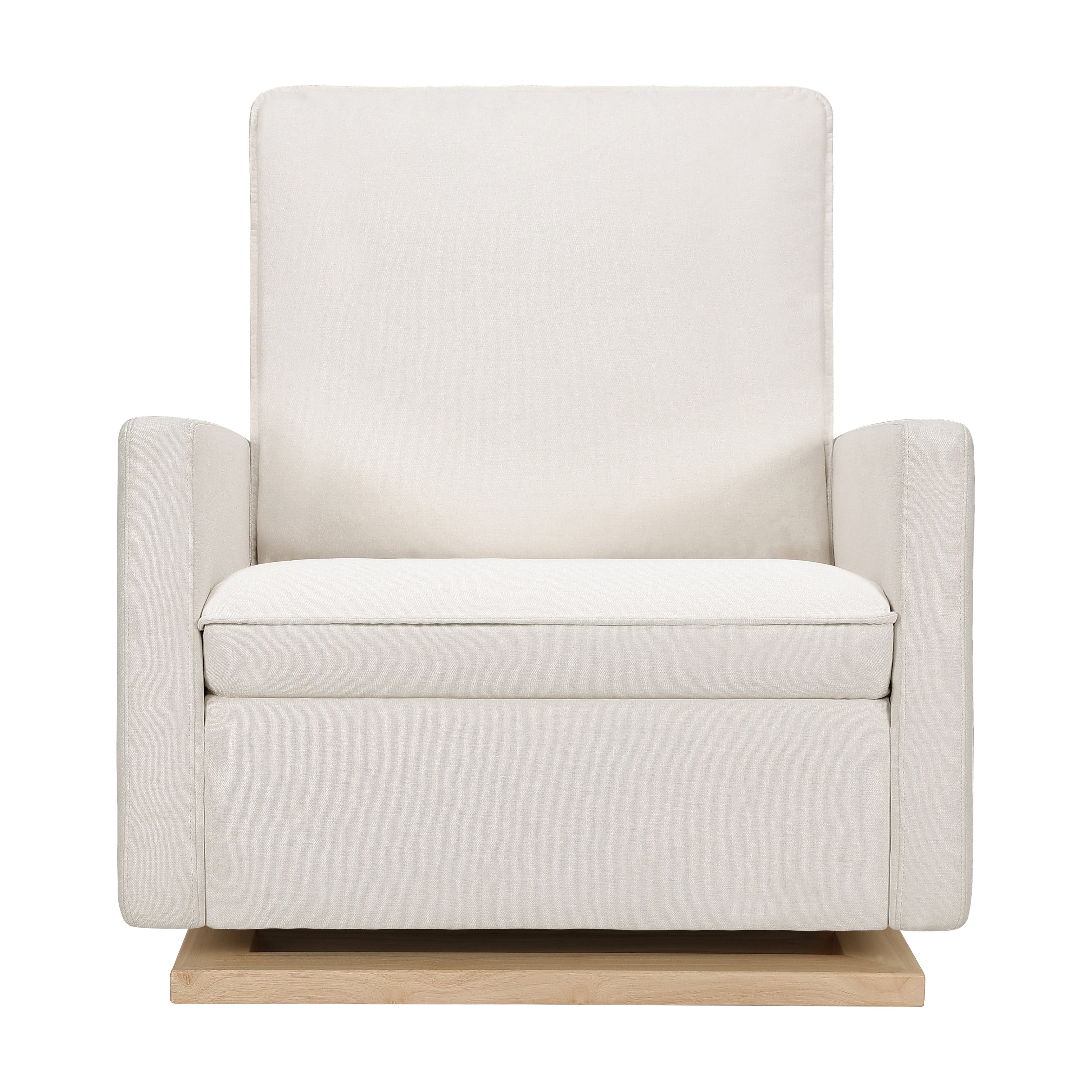 Babyletto Cali Pillowback Chair and a Half Glider in Eco-Performance Fabric | Water Repellent & Stain Resistant
