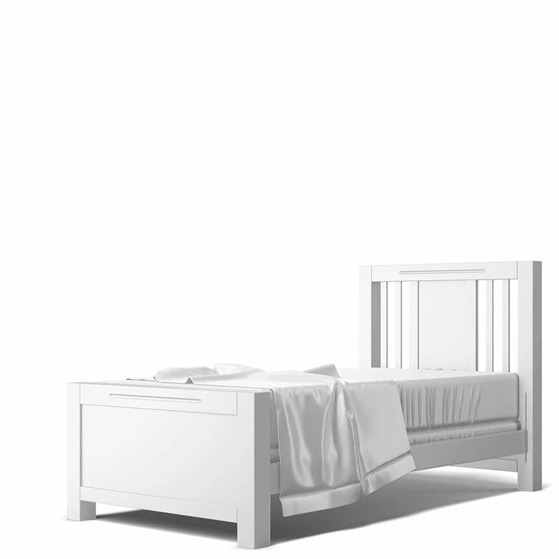 Venitanni Twin Bed Solid White/Bruno Antico