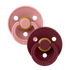 Bibs 2pk Colour Pacifiers Round