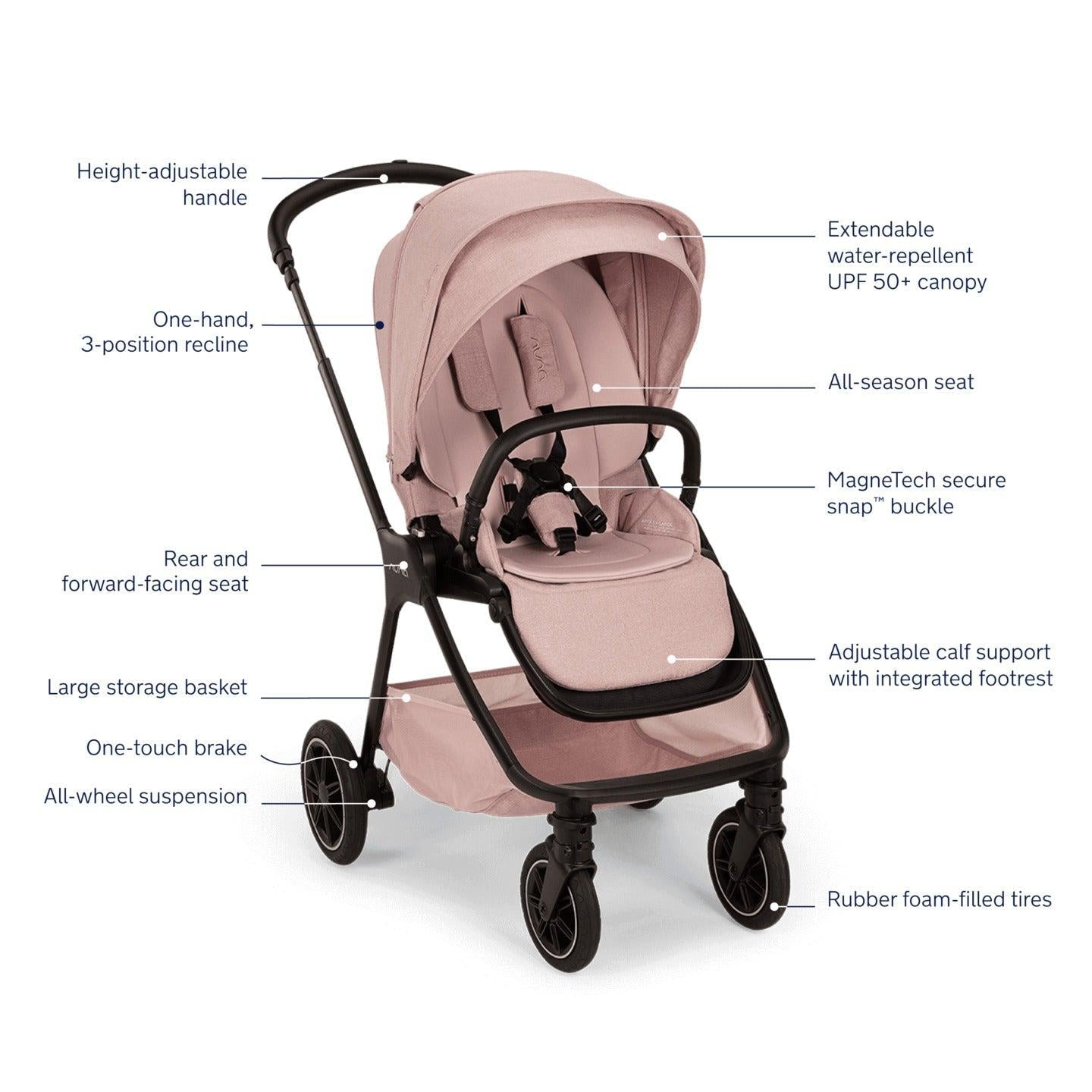 Nuna Triv Next + Pipa Aire RX Travel System | Thistle Collection