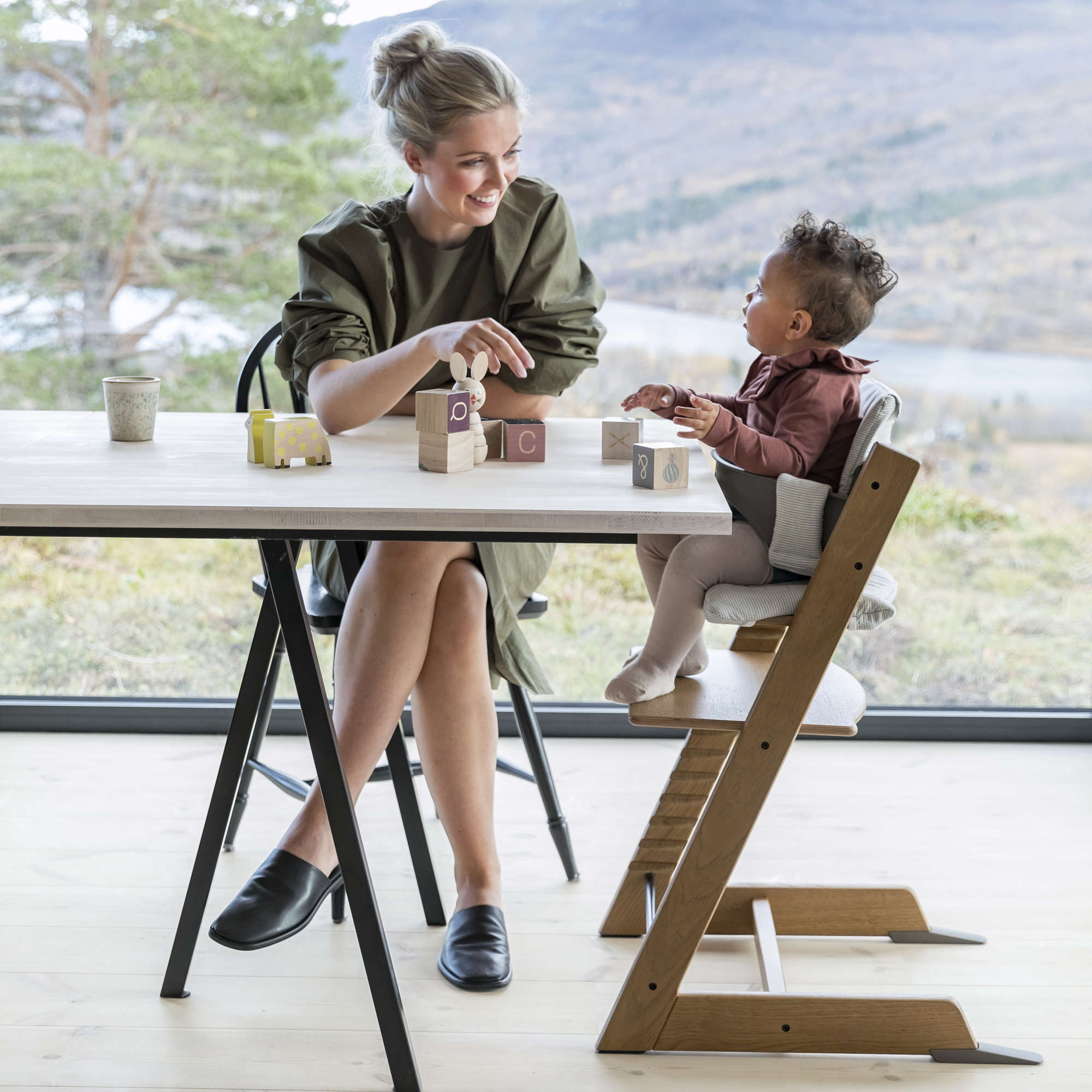 stokke table and chairs Stokke Tripp Trapp High Chair² Oak