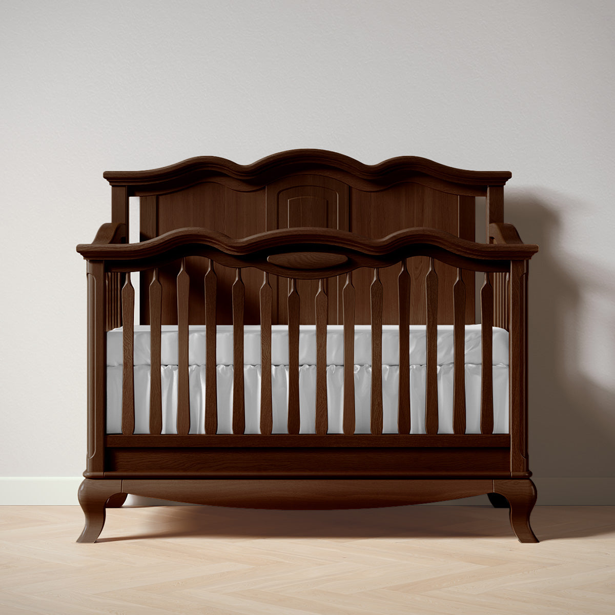 Romina Cleopatra Convertible Crib / Solid Back