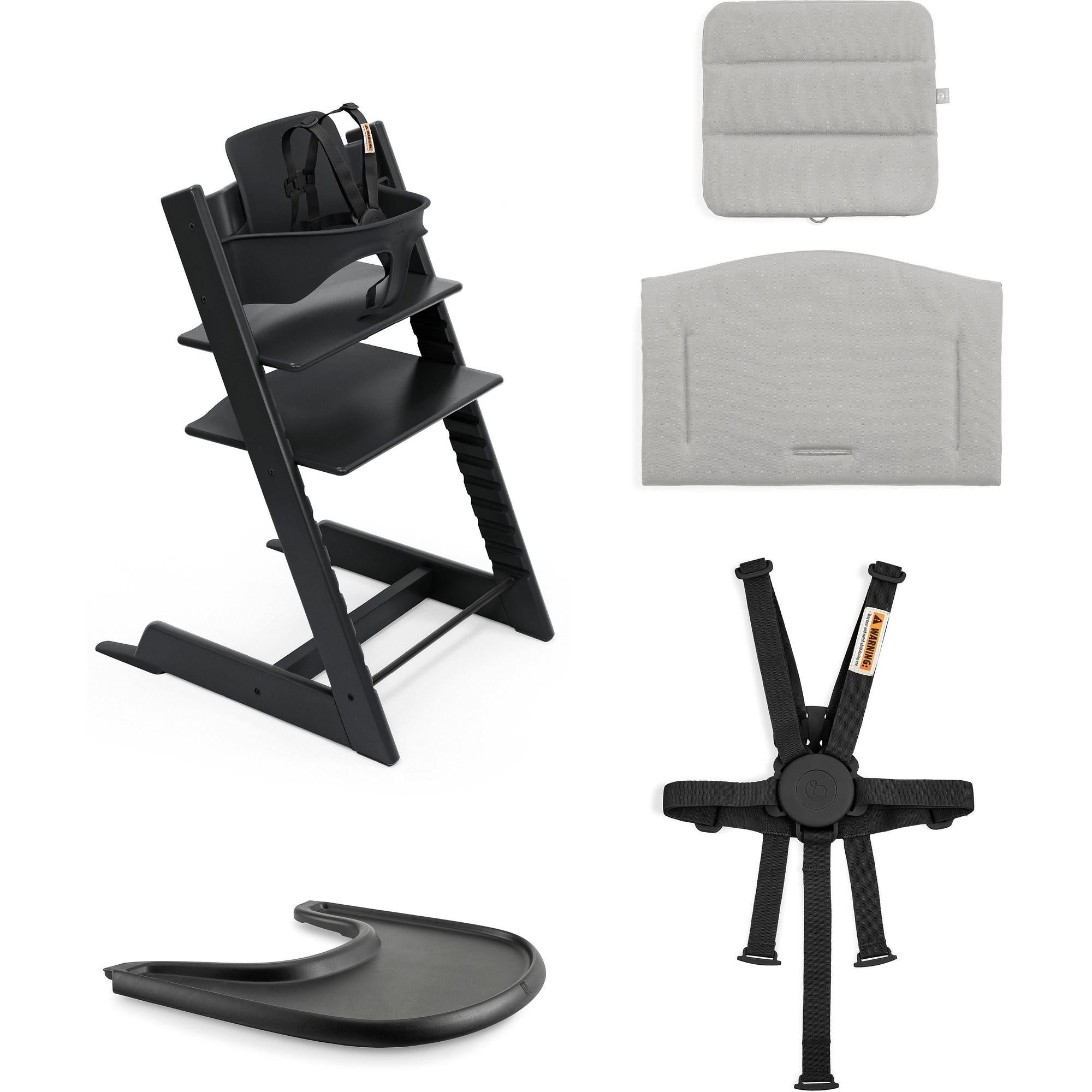 送料無料 Stokke Tripp Trapp Stokke Tripp Trapp High Chair² with Cushion + Stokke Tray