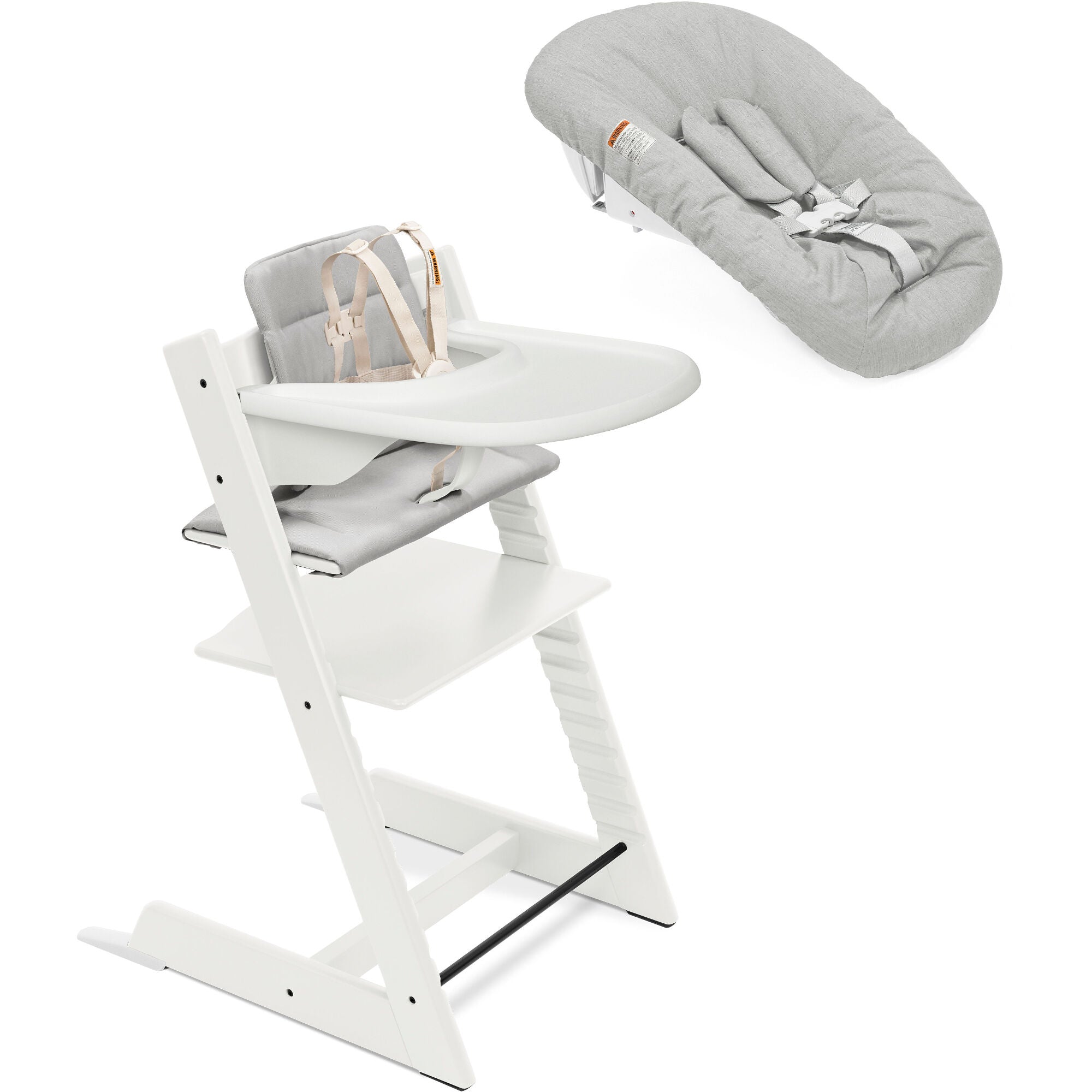 Stokke Tripp Trapp High Chair² with Cushion, Tray and Newborn Set