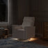 Monogram by Namesake Willa Deluxe Power Recliner and Swivel Glider with Heat + Massage | Ivory Corduroy | EXCLUSIVE!