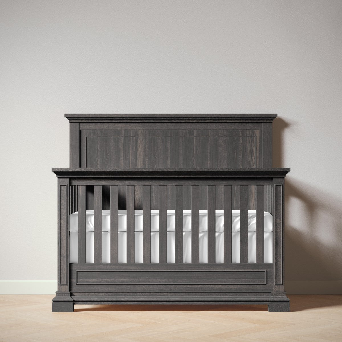 Silva Furniture Jackson Crib | 5-in-1 Convertible | Solid Wood