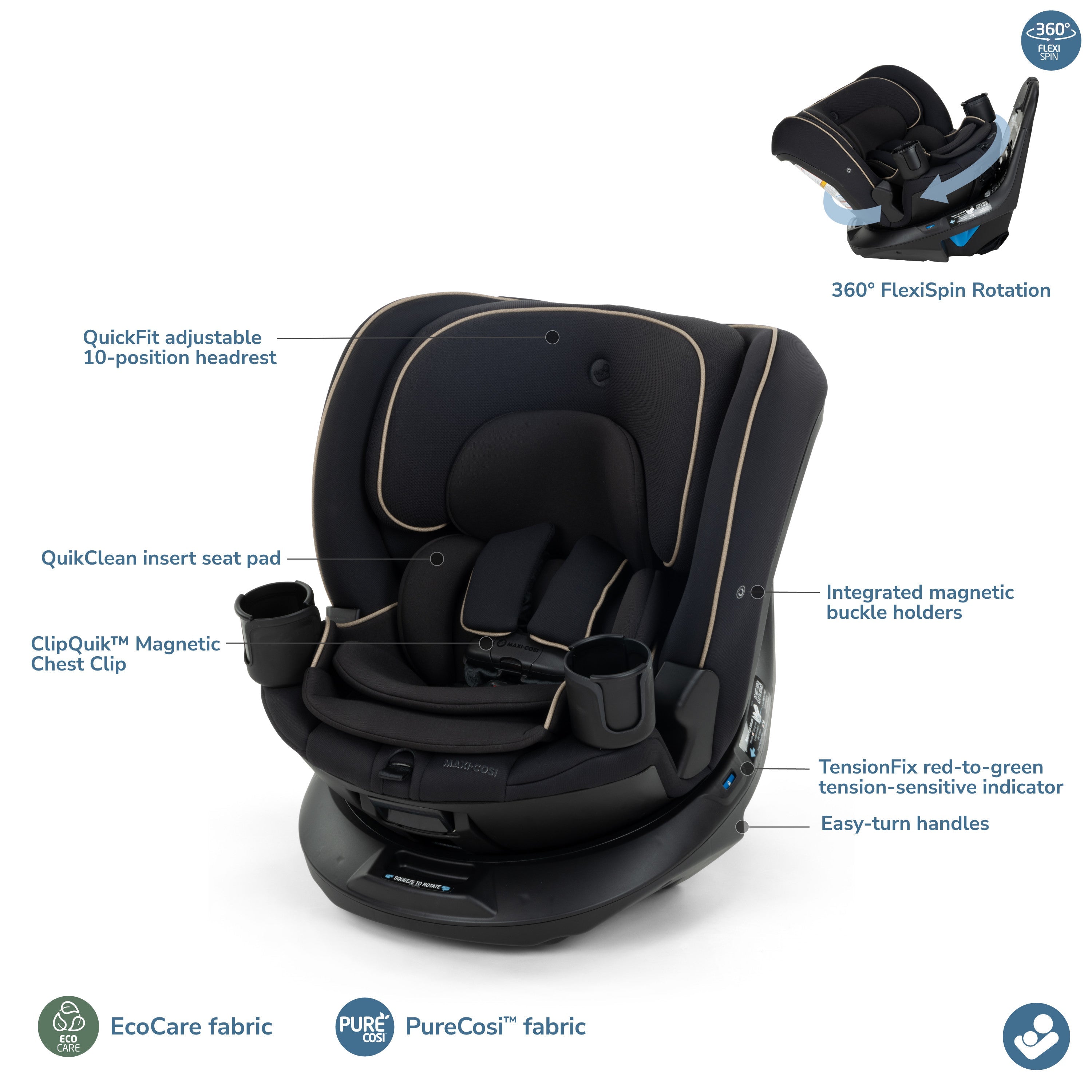 maxi cosi swivel Maxi-Cosi Andi 360 Rotating All-in-One Convertible Car Seat – Juvenile Shop