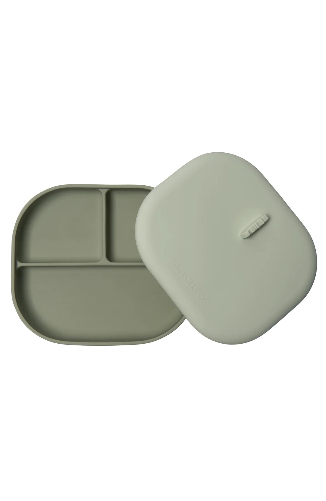 Loulou Lollipop Silicone Divided Plate w/Lid