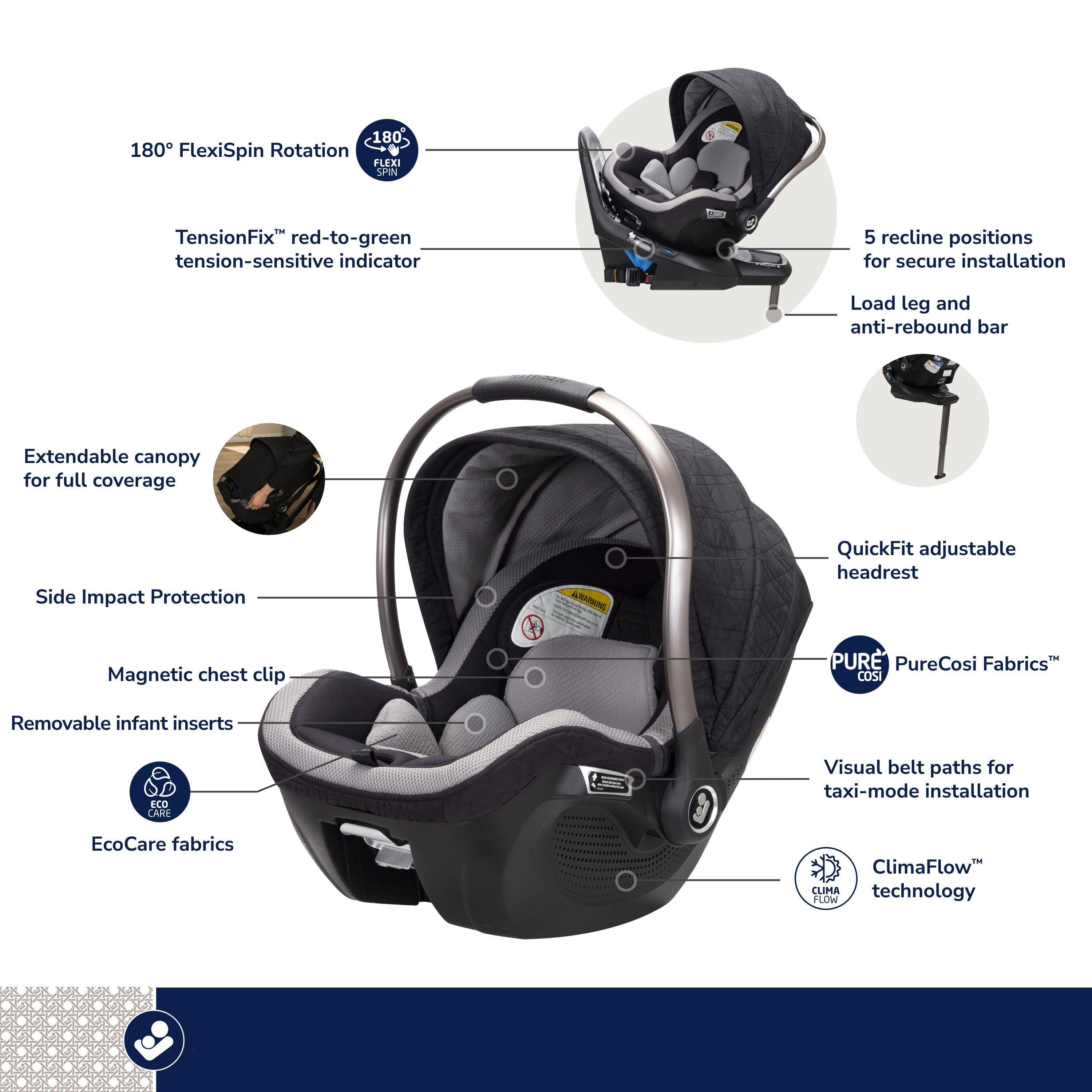 Maxi-Cosi Kindred Peri 180° Rotating Infant Car Seat – Juvenile Shop