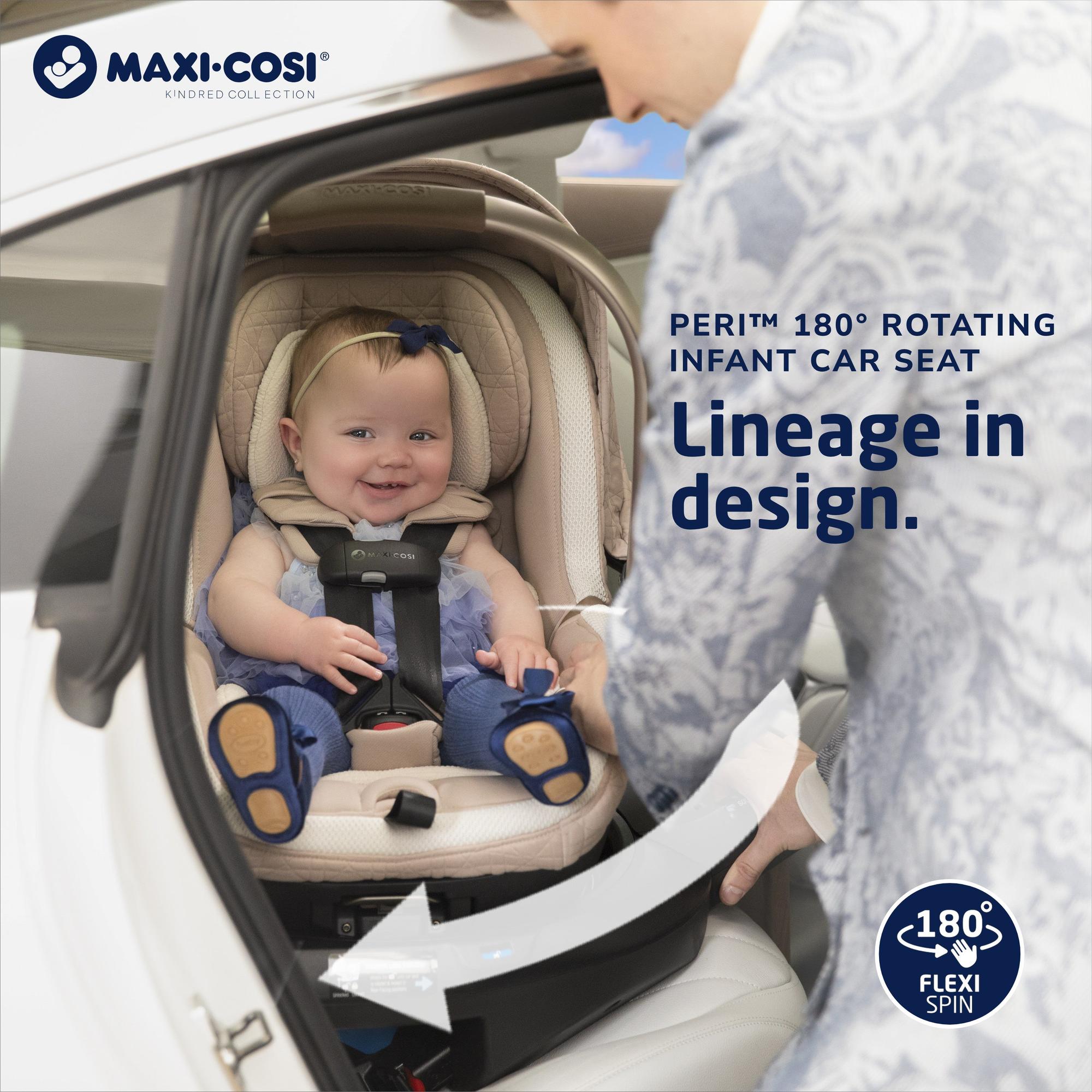 Maxi Cosi Kindred Peri 180° Rotating Infant Car Seat Onyx Heritage