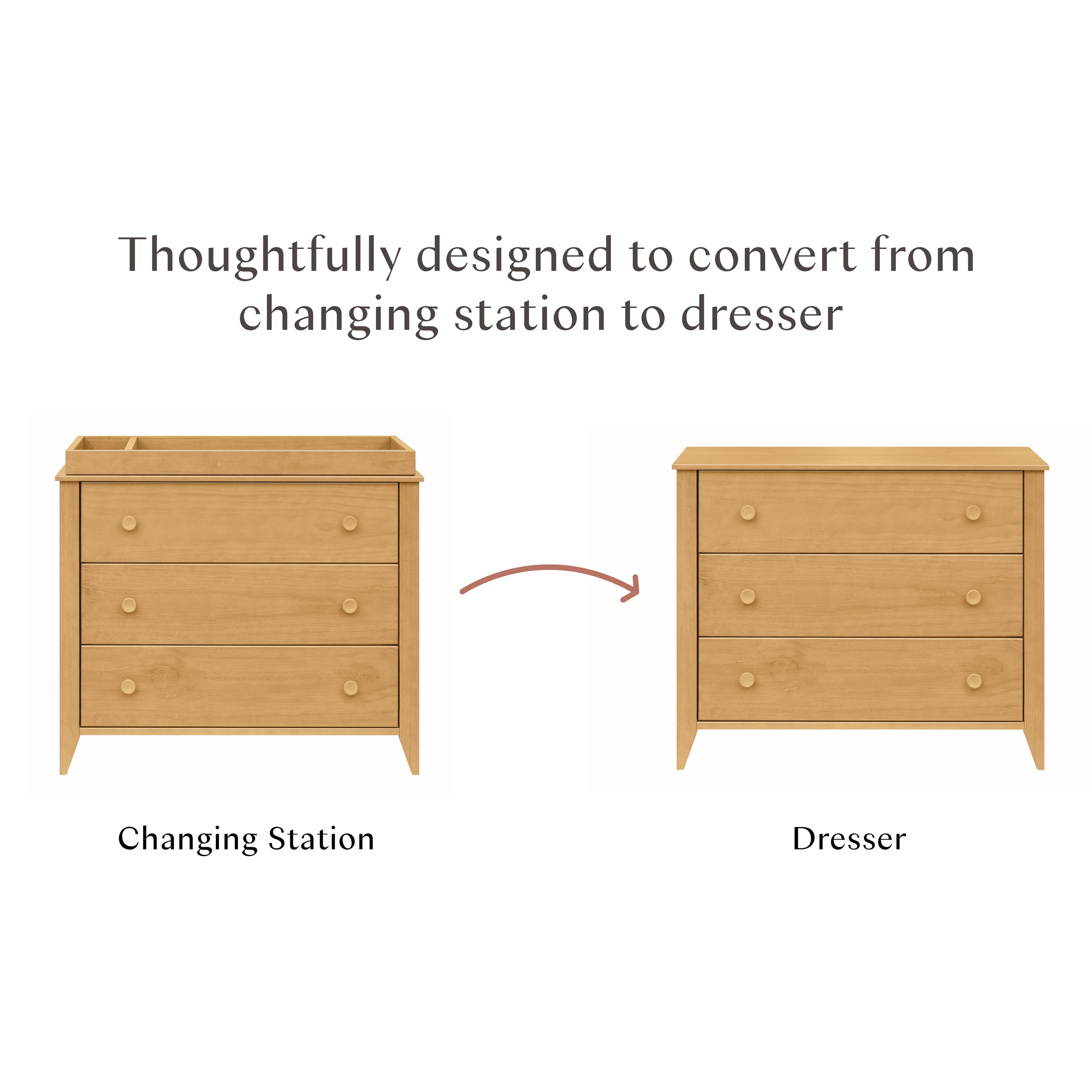 Babyletto Sprout 3-Drawer Changer Dresser with Removable Changing Tray