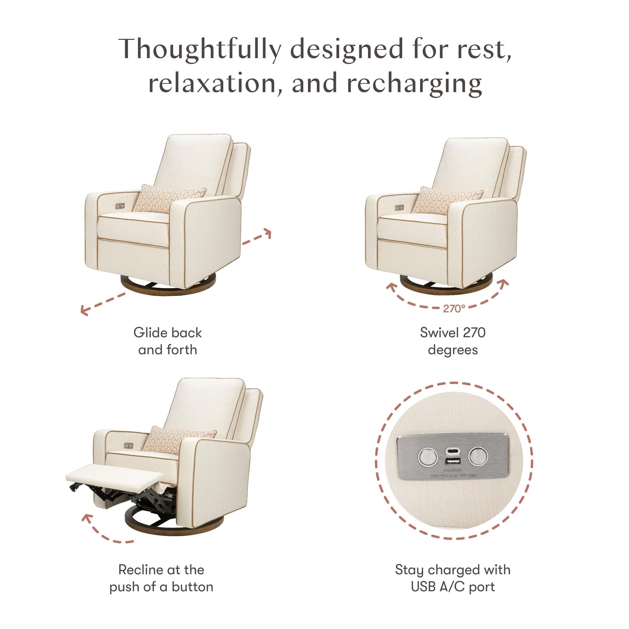 Nate Berkus x Babyletto Sigi Power Recliner