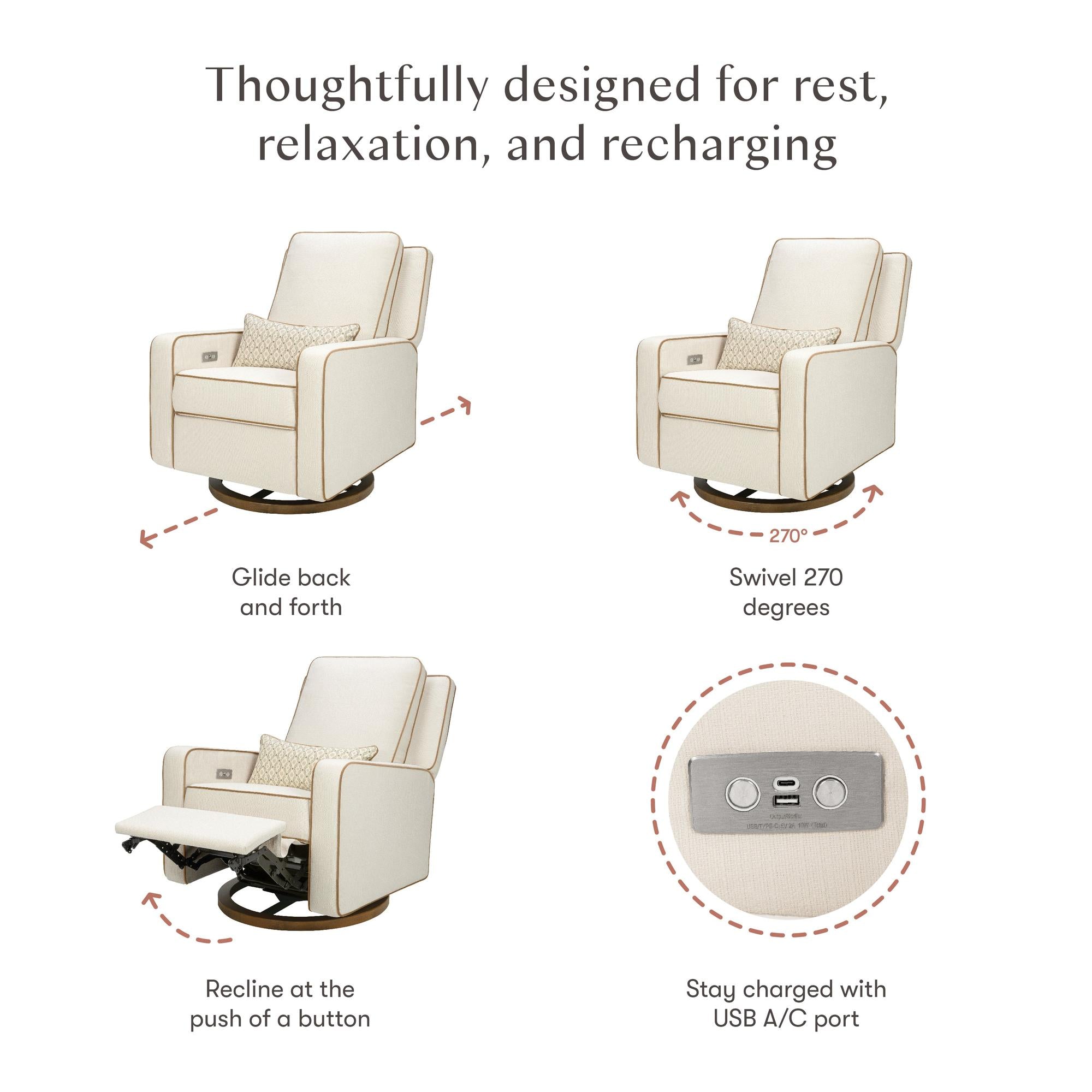 Nate Berkus x Babyletto Sigi Power Recliner