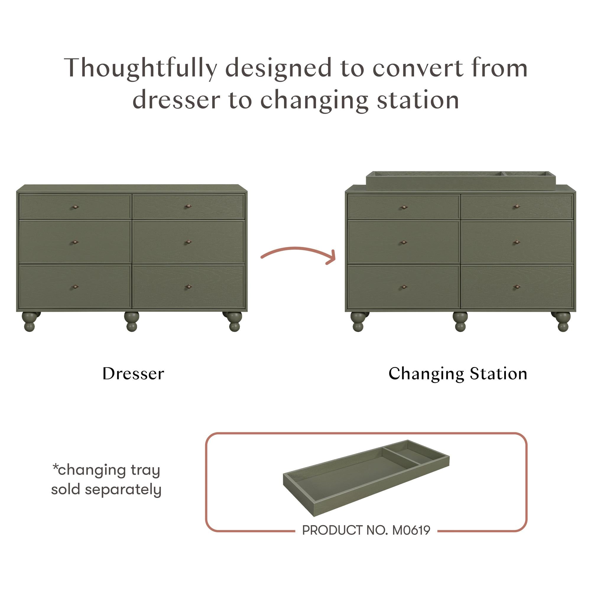 Nate Berkus x Babyletto Astre 6-Drawer Dresser