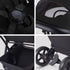 Silver Cross Nia Compact Stroller + Folding Bassinet Bundle