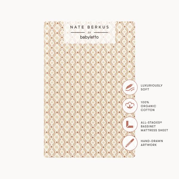 Nate Berkus x Babyletto All-Stages Bassinet Sheet