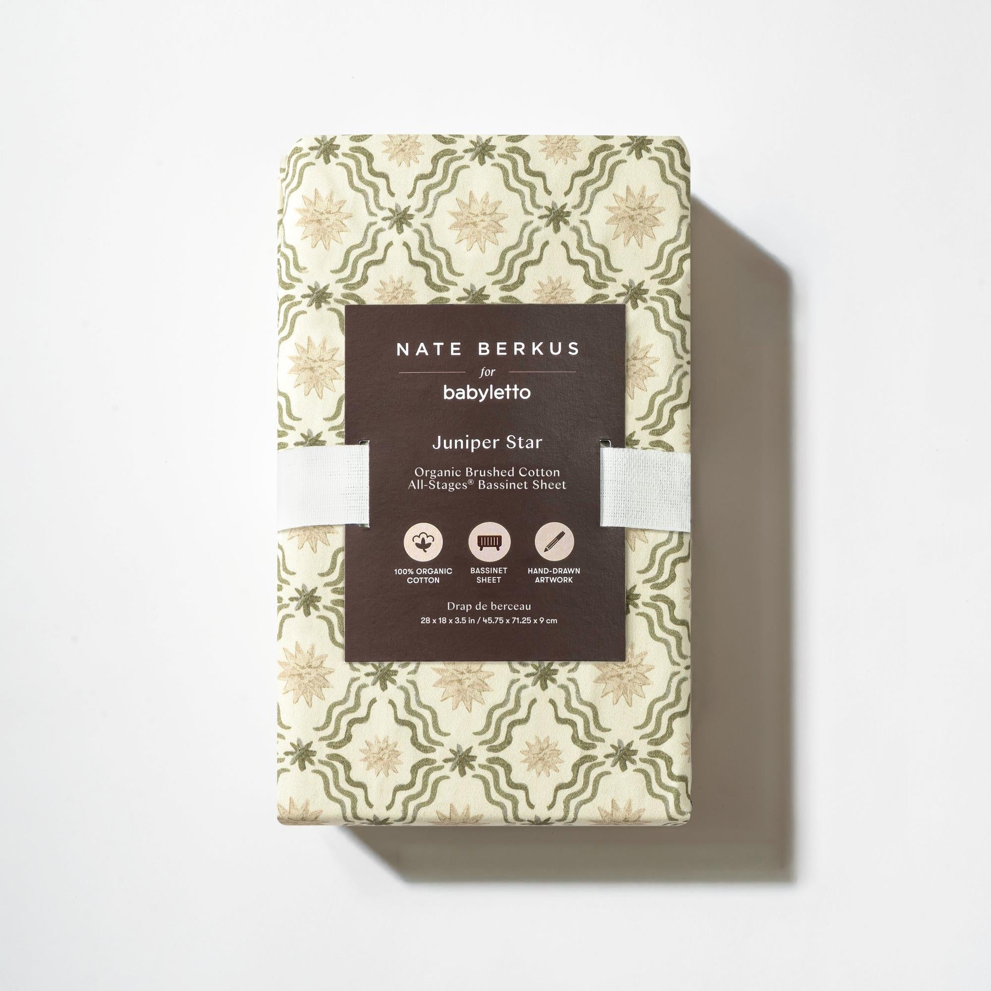 Nate Berkus x Babyletto All-Stages Bassinet Sheet