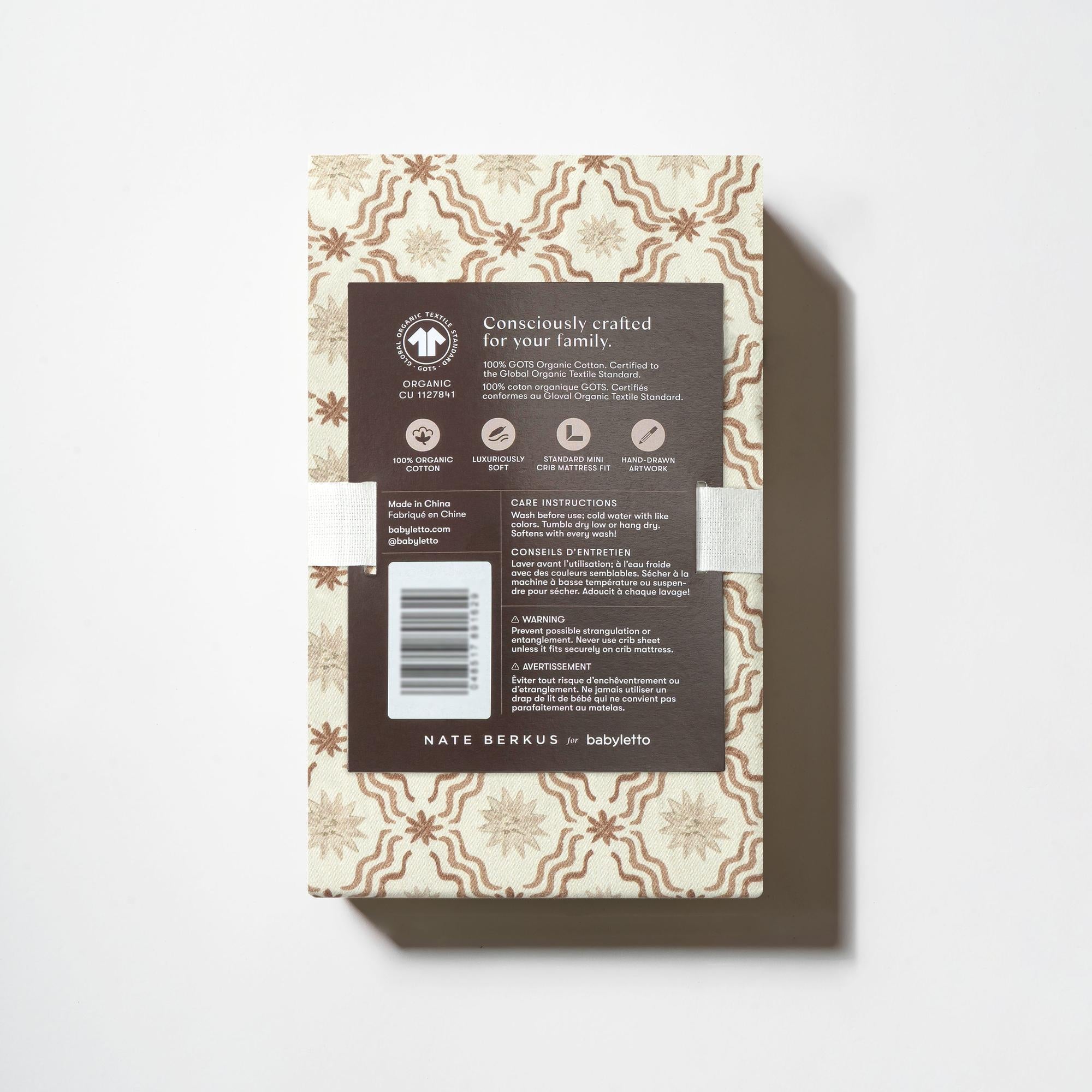Nate Berkus x Babyletto Mini Crib Sheet