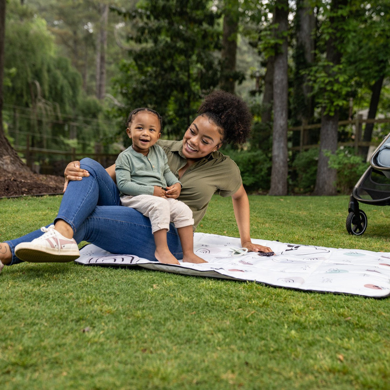 Tiny Love Black & White XL Outdoor Mat