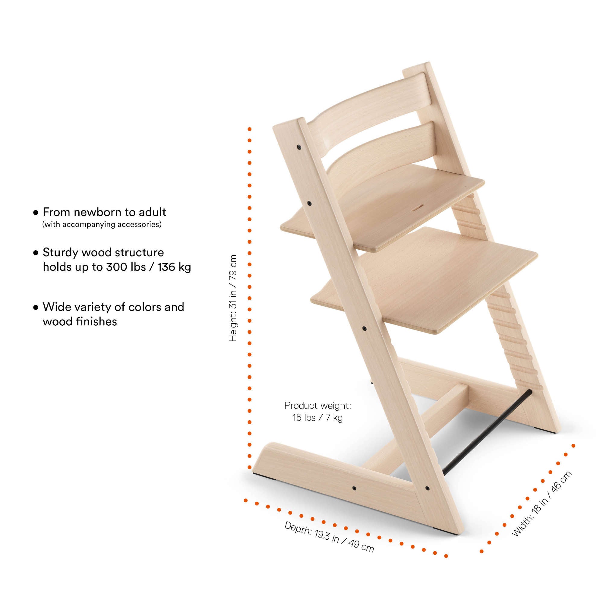 stokke steps matstol Stokke Tripp Trapp Chair Oak – Juvenile Shop