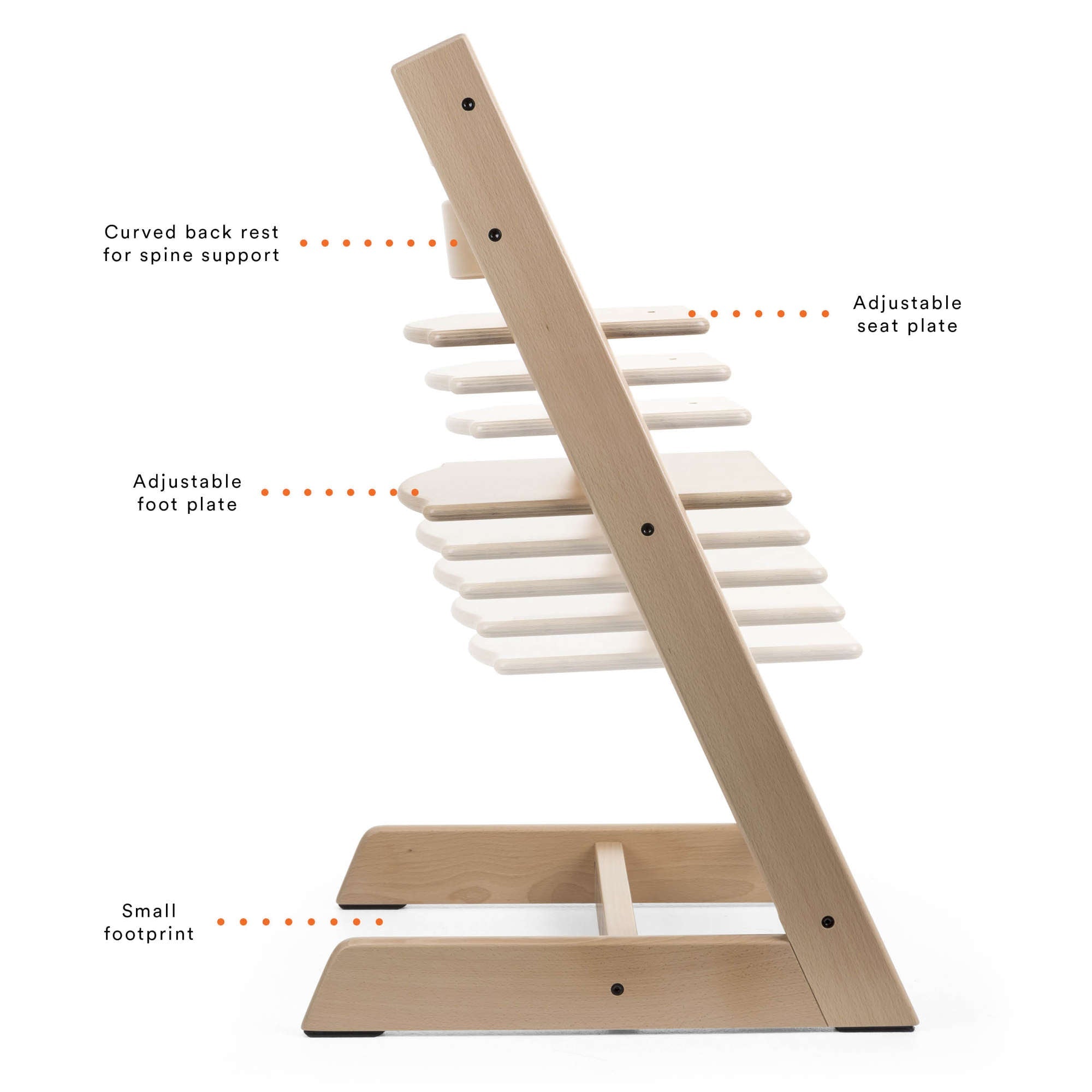 stokke feet Stokke Tripp Trapp Chair Oak