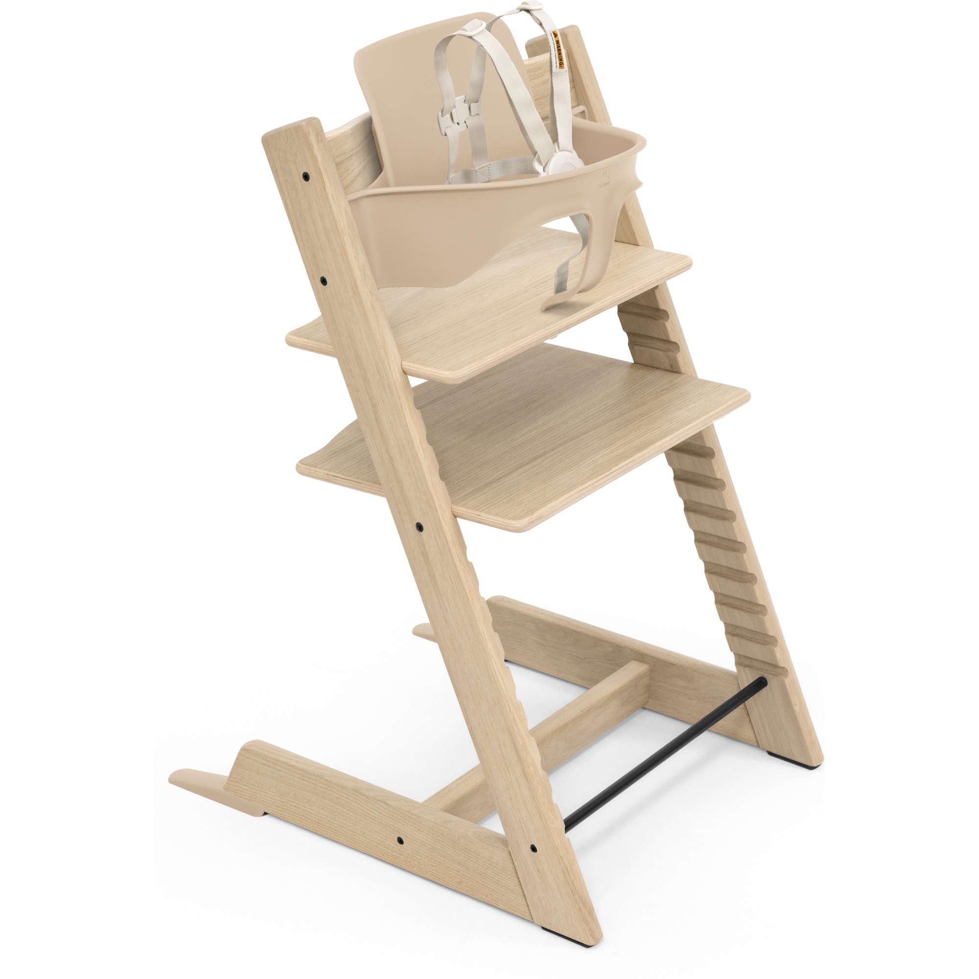 stokke steps black golden brown Stokke Tripp Trapp High Chair² Oak with Cushion + Stokke Tray – Juvenile Shop