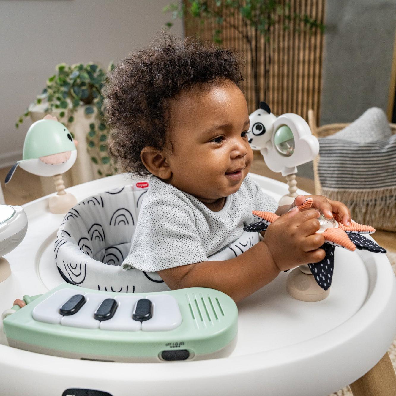 Tiny Love 5-in-1 Stationary Activity Center | Black & White Décor Collection
