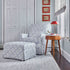 Sarah Flint x Namesake Crawford Gliding Ottoman in Eco-Performance Fabric | Water Repellent & Stain Resistant