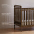 Namesake Liberty 3-in-1 Convertible Spindle Crib with Toddler Bed Conversion Kit
