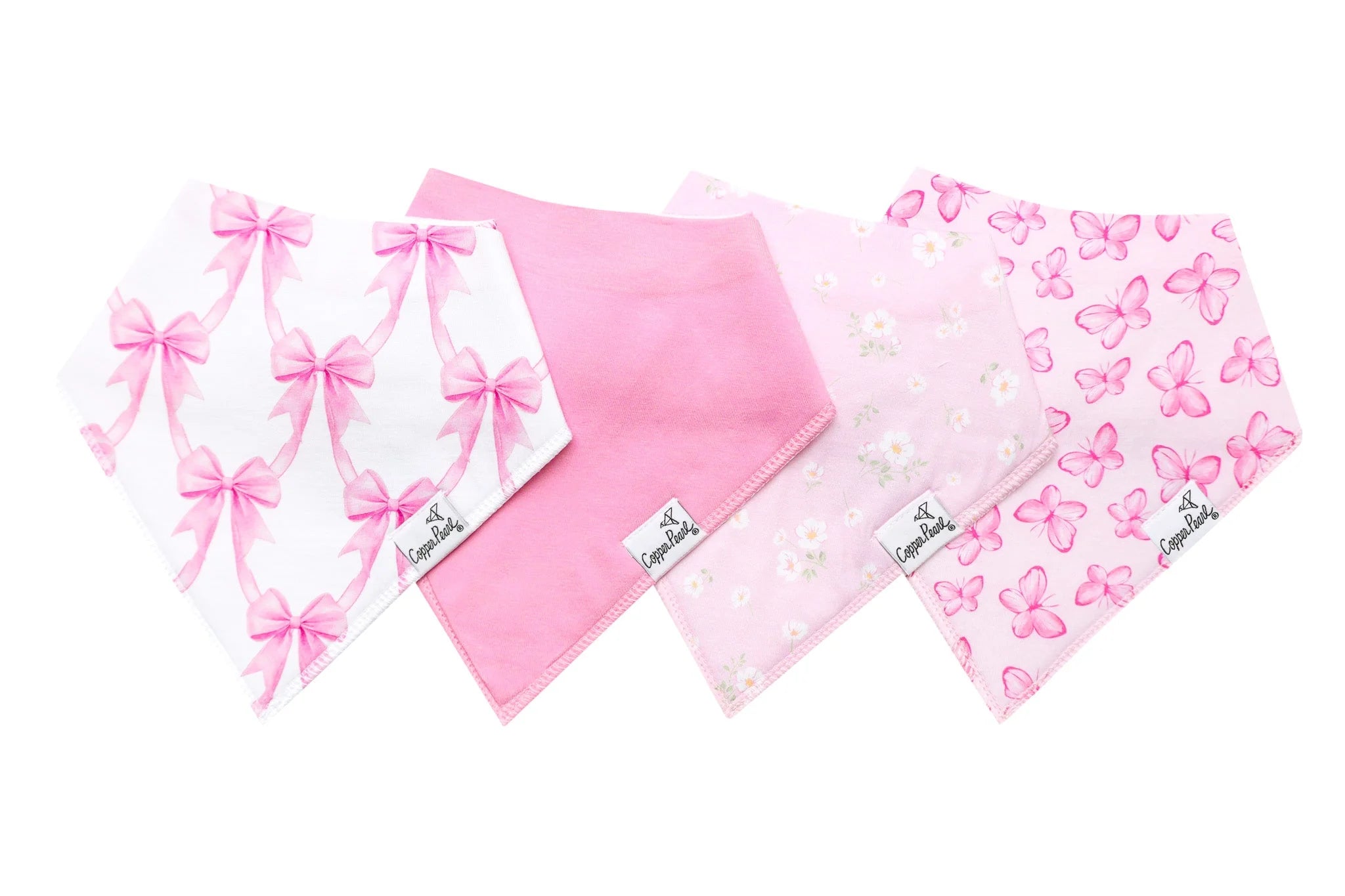 Copper Pearl Baby Bandana Bibs - 4 Pack