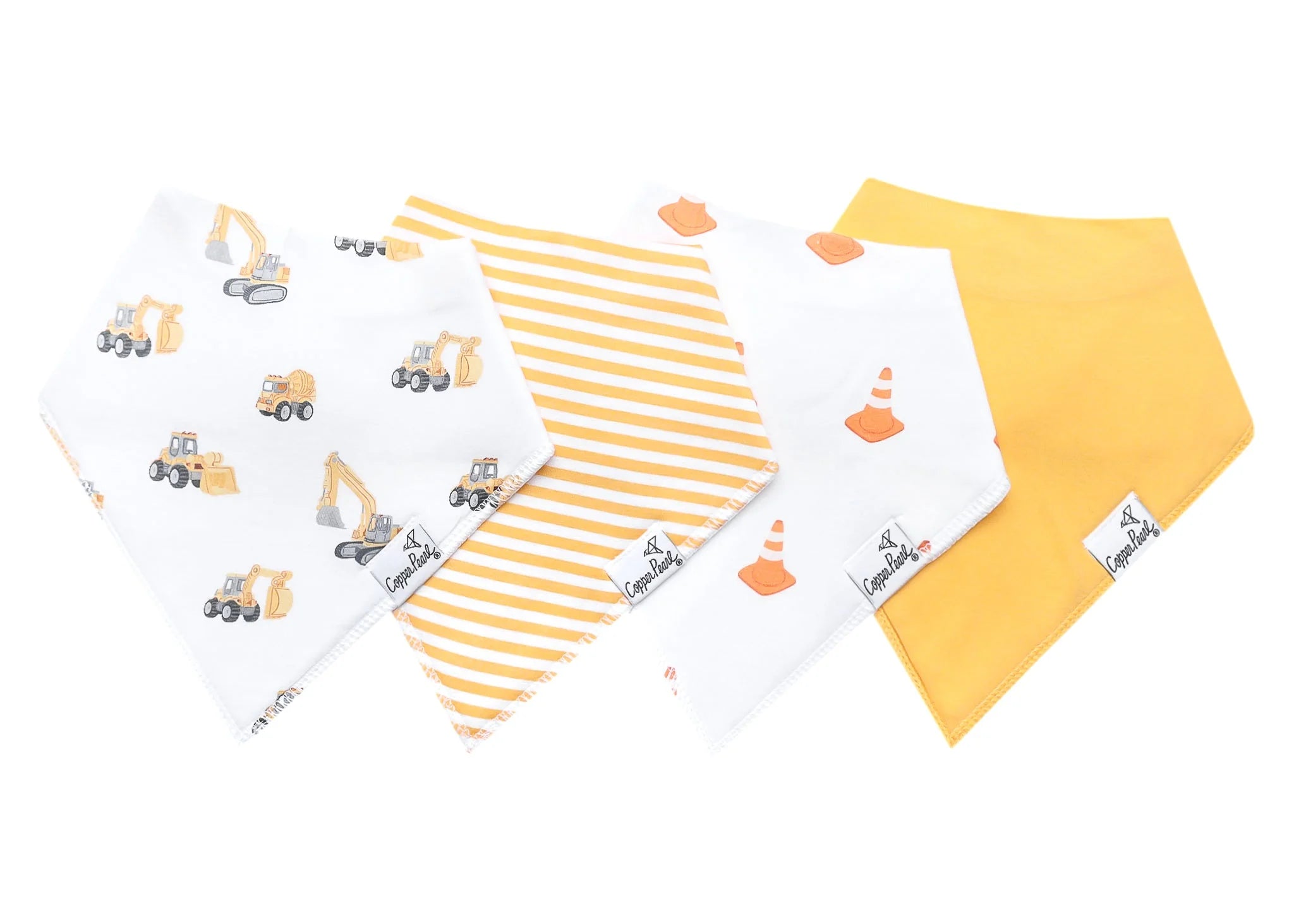Copper Pearl Baby Bandana Bibs - 4 Pack