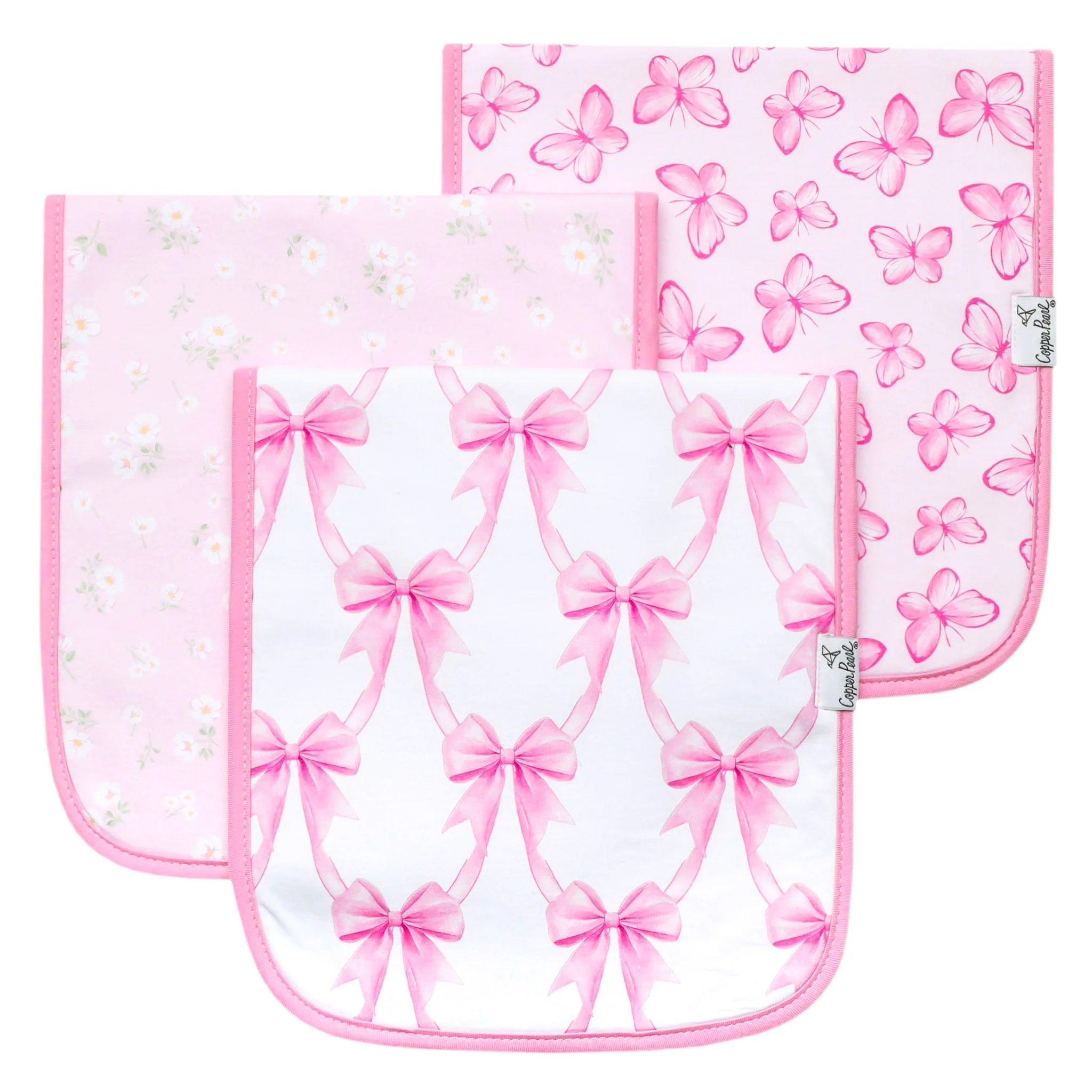 Copper Pearl Premium Burp Cloths