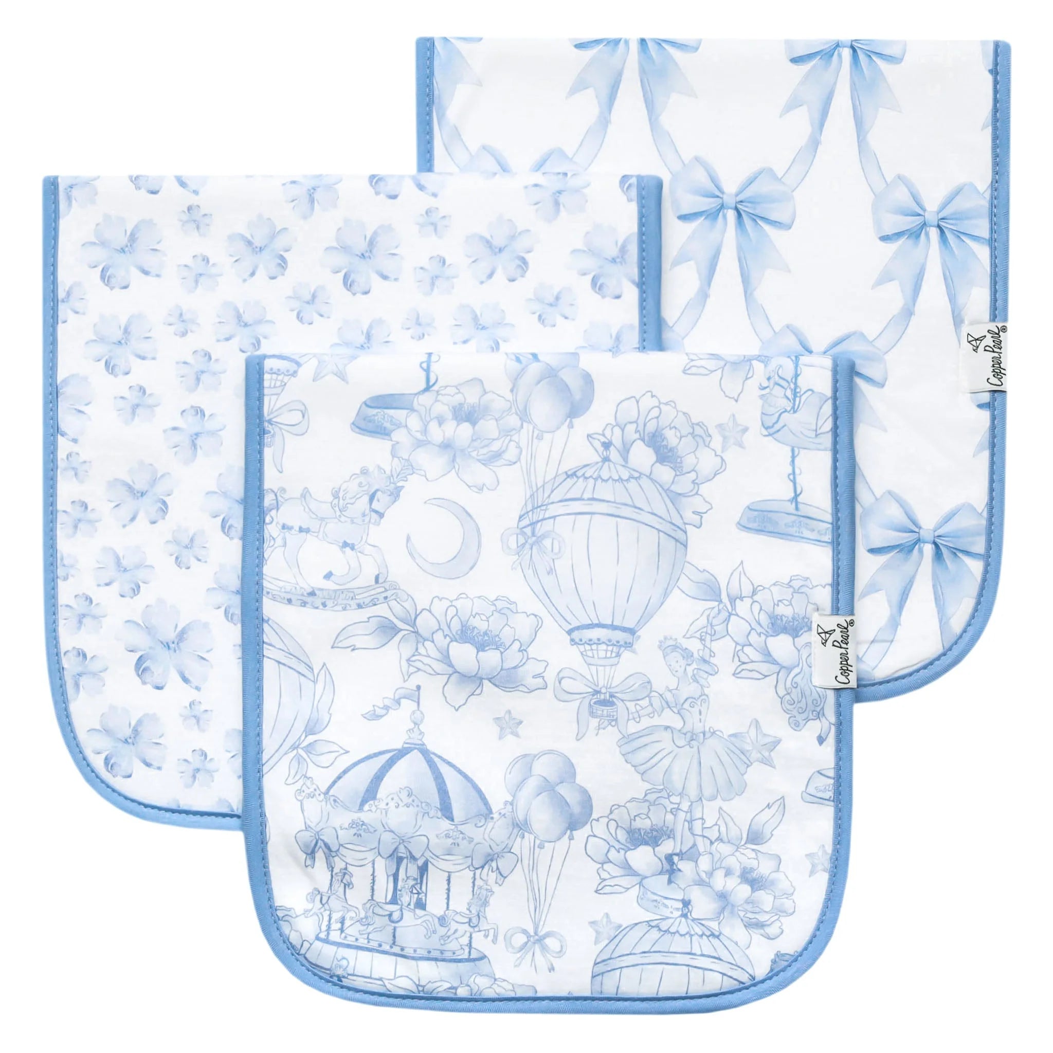 Copper Pearl Premium Burp Cloths