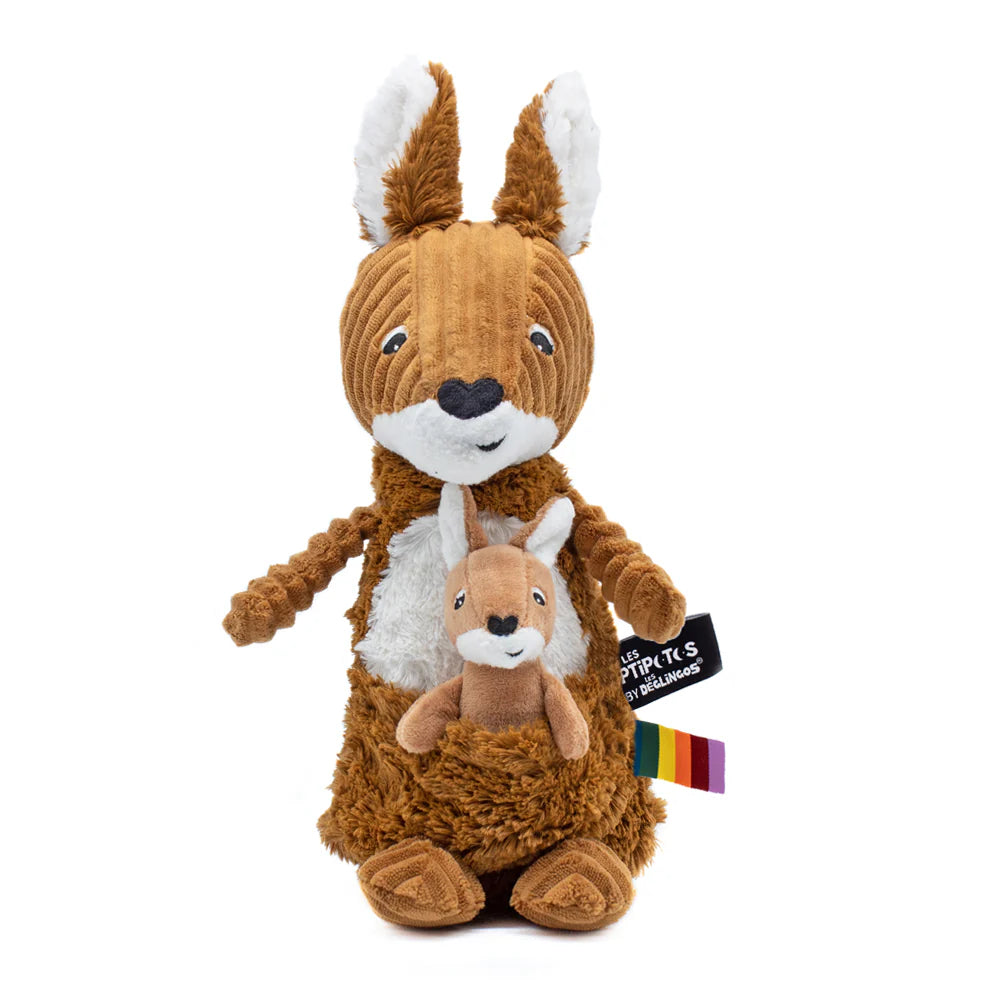 Deglingos Kangaroo Mom and Baby-Brown Sugar
