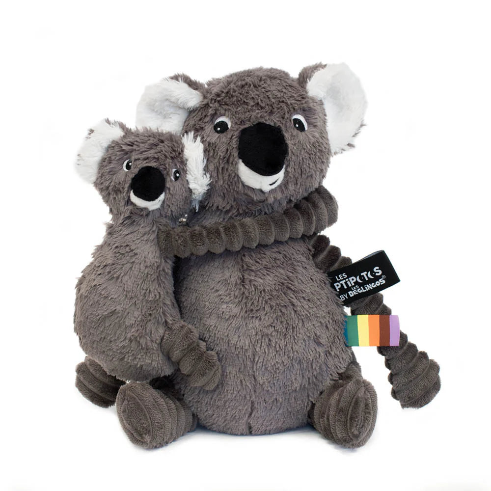 Deglingos Koala Mom and Baby-Grey