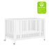 Babyletto Rolli 9-in-1 Convertible All-Stages Crib with Bassinet & Toddler Bed Conversion Kits
